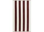 Strandtuch GANT "Strandtuch STRIPE BEACH TOWEL 1er Pack", braun (kastanienbraun), B:100cm, Obermaterial: 100% Baumwolle CO., Handtücher
