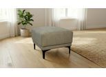 Polsterhocker OTTO HOME "Xander", grün, B:58cm H:45cm T:58cm, 90% PES, 10% NY, Hocker, Polsterhocker, Breite 58 cm, Soft-Touch Chenille, schwarze Metallfüße