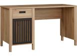 Schreibtisch FORTE "Jytana", mauvella eiche, mauvella eiche, mauvella eiche, B:125cm H:72,3cm T:56,5cm, Tische, Schreibtisch, B/H/T 125/72,3/56,5 cm, Lamellenfront