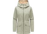 Anorak RAGWEAR "Lenoa Vintage", Damen, Gr. S (36), beige (dusty olive), Obermaterial: 100% Baumwolle. Innenfutter: 100% Polyester, relaxed fit Po-bedeckend, hoch geschlossener Ausschnitt, Ärmel mit Ärmelschlitz 1-Knopf-Manschette mit Druckknopf, Jacken, Übergangsparka mit Kapuze und Taillenzugband