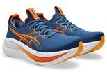 Laufschuh ASICS "GEL-NIMBUS 28", Herren, Gr. 45, twilight blau, anzu, Synthetik, Schuhe Laufschuh, mit Knit-Obermaterial, mit FF BLAST PLUS Dämpfung