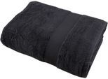 Duschtuch EGERIA "Pure", schwarz (stone), B:90cm L:150cm, Frottier, Baumwolle, Handtücher, Duschtuch, 90x150 cm