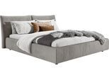 Polsterbett HOME AFFAIRE "Priora in 4 Breiten bis 200cm", grau, B:172cm H:100cm L:230cm, 95% Polyester / 5% Nylon, Betten, Polsterbett, auch in NaturLEDER, Cord, belastbar bis 280kg, auch Überlänge 220 cm