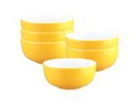 Schale SELTMANN WEIDEN "Müslischalen Liberty Pure Colors ø 15 cm 6er Set", gelb (gelb glow), B:15cm H:7cm T:15cm Ø:15cm, Schüsseln, Schale, Spülmaschinenfest, Mikrowellensicher, Ofenfest