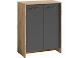 Schuhkommode BYLIVING "Ben", braun (artisan eiche), B:63cm H:83cm T:35cm, Holzwerkstoff, Sideboards, Schuhkommode, Breite 63 cm, mit 2 Türen