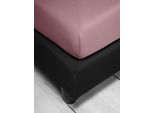 Spannbettlaken IRISETTE "Jupiter 8", rosa (altrosa), L:200cm, Mako-Jersey, Obermaterial: 100% Baumwolle, Bettlaken, Spannbettlaken, aus Baumwolle, für Matratzen bis 25 cm Höhe, Bettlaken, Spannbetttuch