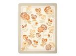 Wohndecke BIEDERLACK "Wohndecke Bloom Frame", multicolor, B:150cm L:200cm, Baumwolle, Polyacryl, Polyester, Wohndecken, Wohndecke, florales Design mit Zierstich
