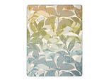 Wohndecke BIEDERLACK "Wohndecke Horizon Flora", bunt (multicolor), B:150cm L:200cm, Baumwolle, Polyacryl, Polyester, Wohndecken, Wohndecke, florales Design mit Zierstich