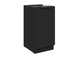 Küchen Unterschrank 40 cm SIENA Schwarz Küche Küchenzeile Küchenblock