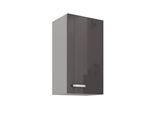 Küchen Hängeschrank 40 Hochglanz Grau Küchenzeile Küchenblock Küche Grey Bianca