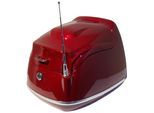 Alpha Motors Topcase Retro Roller-Zubehör weinrot