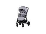 Chipolino Kinderwagen Ultera Buggy klappbar Korb Federung Hinterradbremse Gurt hellgrau