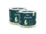 KatKare Vital Snacks Immuno Bites - Knusperkissen für das Immunsystem Deiner Katze mit Superfoods, wertvollen Aminosäuren, Antioxidantien und Omega-3 2x150 g