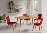 Esstisch HOME AFFAIRE, braun (buche, buche, buche), B:140cm H:75cm T:80cm, Tische, Esstisch, Breite 140 cm und 180 cm
