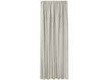 Gardine "Fatima", taupe, B:140cm H:245cm, Polyester, HOME LIVING BY GERSTER, Gardinen, Gardine, SB-Schal "Fatima" mit Kombiband