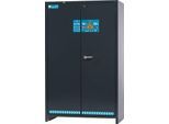 Asecos Lithium-Ionen-Akku-Sicherheitsschrank Typ 90 ION-ULTRA-90, VDMA 24994 Standard, 3 Fachböden, B 1193 x T 585 x H 1953 mm, Anthrazitgrau