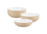 Schale SELTMANN WEIDEN "Foodbowls Liberty Pure Colors ø 25 cm 6er Set", beige (dusty beige), L:25,4cm, Schüsseln, Schale, Spülmaschinenfest, Mikrowellensicher, Ofenfest