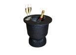 Beistelltisch COOTAB COOLER TABLE "3-in-1 Loungetisch mit Acryl-Kühler Paris 43 cm", schwarz, B:41cm H:43cm T:41cm, Tische, Beistelltisch, Wetterfest, Pflegeleicht, Hitzebeständig