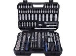 Projahn Werkzeugkoffer PROFICRAFT, 182-teilig, 1/4" + 3/8" + 1/2" Antrieb, 48-Zahn-Knarren, Kunststoffkoffer