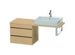 Duravit DuraStyle Waschtisch-Unterschrank DS532803030 60 x 47,8 cm, Eiche natur, für Konsole, 2 Schubkästen