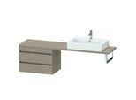 Duravit DuraStyle Waschtisch-Unterschrank DS534807575 70 x 47,8 cm, leinen, für Konsole, 2 Schubkästen