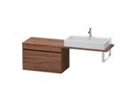 Duravit DuraStyle Waschtisch-Unterschrank DS532402121 80 x 47,8 cm, nussbaum dunkel, für Konsole, 1 Auszug