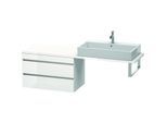 Duravit DuraStyle Waschtisch-Unterschrank DS532900718 80 x 47,8 cm, betongrau/weiß matt, für Konsole, 2 Schubkästen