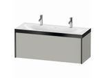 Duravit XViu Waschtisch-Unterschrank XV4613OB207P 120x48cm, 1 Auszug, schwarz matt, Rahmen P, betongrau matt