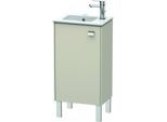 Duravit Brioso Waschtischunterbau BR4400L1091 420x683mm, Taupe, Tür links, Griff Chrom