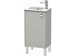 Duravit Brioso Waschtischunterbau BR4400L1007 420x683mm, Betongrau Matt, Tür links, Griff Chrom