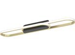 EGLO LED Deckenleuchte "CONIVARENA Deckenlampe - Stahl, Alu - LED - 20W - IP20", gold (schwarz), 1, H: 5,5cm, 1 Stk., Leuchten, Wohzimmerlampe, Esszimmerlampe, Flur, Schlafzimmer, L69 x B17 x H5,5cm, LED Deckenleuchte