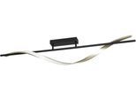 EGLO Deckenleuchte "CONAPRATO Deckenlampe - Alu, Stahl - LED - 20W - IP20", schwarz (schwarz, messing, gebürstet), 1, H: 20cm, 1 Stk., Leuchten, Wohzimmerlampe, Esszimmerlampe, Flur, Schlafzimmer, L115 x B16 x H20cm, Deckenleuchte