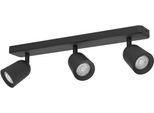 EGLO Deckenleuchte "CAMALDOLI Spotlampe - Stahl - GU10 - 3X10W - IP20", schwarz, 3, H: 11,5cm, 1 Stk., Leuchten, Wandleuchte, Wandspot, schwenkbar, Strahler, L52 x B4,5 x H11,5 cm, Deckenleuchte