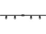 EGLO LED Deckenleuchte "EASYT SET 4 SPOTS System - Alu, Kunststoff - GU10 - 4X10W - IP20", schwarz, 4, H: 14cm, 1 Stk., Leuchten, Schienensystem, Deckenleuchte Schienenleiste, L192,5 x B5,5 x H14 cm, LED Deckenleuchte