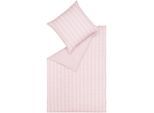 Bettwäsche ESPRIT "Harp Stripe in Gr. 135x200, 155x220 oder 200x200 cm", rosa (rosa, pink, rose), B/L: 200cm x 200cm, 1 Stk., 2 Stk., Renforcé, B/L: 80cm x 80cm & 80cm x 80cm, 3 Stk., Renforcé, Obermaterial: 100% Baumwolle, Bettwäsche, Bettwäsche, Bettwäsche aus Baumwolle, gestreifte Bettwäsche mit Wendeoptik