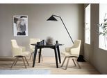 Polsterstuhl STRESSLESS "Laurel", beige (vanilla paloma, eiche natur), B:58cm H:92cm T:59cm, Leder PALOMA: PALOMA ist ein durchgefärbtes Semianilin-Möbelleder mit natürlicher Narbung., Stühle, Polsterstuhl, Low Back mit Armlehne, Größe L, mit schräggestellten Beinen in Eiche