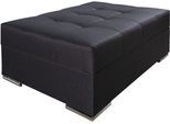 Polsterhocker COLLECTION AB "Josy, B: 97 cm", schwarz (anthrazit), B:97cm H:41cm T:68cm, 100% Polyester, Hocker, Polsterhocker, individuell zu kombinieren, Federkern