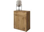 Sideboard OTTO HOME "PARIS", beige (eichefarbe votan, eichefarbe votan), B:72cm H:88,5cm T:39,5cm, Sideboards, Sideboard, Moderne 72cm breite grifflose Kommode, vielseitig einsetzbar