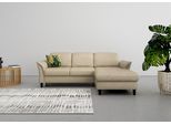 Ecksofa SIT & MORE "Maggiore L-Form", beige, B:258cm T:173cm, 100% Polyester, Sofas, Ecksofa, wahlweise mit Kopfteilverstellung, Bettfunktion und Bettkasten