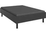 Bett WIMEX "Easy, große Auswahl an Größen und Farben, auch in Komforthöhe", grau (graphit, schwarz), H:46cm L:210cm, Betten, Bett, ohne Kopfteil, ideal unter Dachschrägen oder Fenster