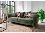 Big-Sofa HOME AFFAIRE "Tassilo Mega Sofa mit viel Platz, bequem durch Kaltschaum im Sitz", grün (dunkelgrün), B:266cm H:95cm T:110cm, 100% Polyester, Sofas, Big-Sofa