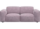 2-Sitzer FLEXLUX "Lucera Sofa, super bequem durch hochwertigen Sitzaufbau mit Kaltschaum", lila (soft lavender), B:187cm H:73cm T:102cm, 85% Polyester/15%Polyamide, Sofas, 2-Sitzer, Designsofa, modern & anschmiegsam