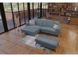 Ecksofa SIT & MORE "Bolero L-Form", blau (blaugrau), B:290cm H:88cm T:178cm, 100% Polyester, Sofas, Ecksofa