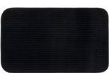 Badematte GÖZZE "Berlin", schwarz, H:7mm, Polyester, Badematten, Badematte, Badteppich, Uni Farben, Cord Optik, waschbar
