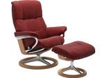 Relaxsessel STRESSLESS "Mayfair", rot (cherry paloma), B:83cm H:102cm T:74cm, Leder BATICK: BATICK ist ein leicht korrigiertes, durchgefärbtes und genarbtes Möbelleder, bei dem die meisten Unebenheiten und Spuren in der Regel entfernt wurden.;Leder PALOMA: PALOMA ist ein durchgefärbtes Semianilin-Möbelleder mit natürlicher Narbung.;ROHLEDER Stoff Q2 FARON: Ein fester zuverlässiger Bouclé mit einem