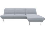 Ecksofa "LOOKS IX L-Form", blau (aqua), B:274cm H:92cm T:168cm, 100% Polyester, LOOKS BY WOLFGANG JOOP, Sofas, Ecksofa, Quersteppung, ohne Armlehnen