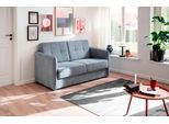 Schlafsofa HOME AFFAIRE "Milano", blau (hellblau), B:147cm H:89cm T:87cm, 100% Polyester, Sofas, Schlafsofa, zwei einzeln ausziehbare Liegefunktionen