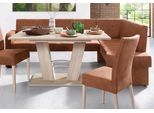 Eckbank HOME AFFAIRE "Umag", braun (cognac), B:210cm H:89cm T:160cm, 100% Polyester Primabelle ( Microfaser );100% Polyester Duncan ( Luxus-Microfaser), Sitzbänke, Eckbank, 210 x 60 cm