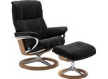 Relaxsessel STRESSLESS "Mayfair", schwarz (schwarz paloma), B:79cm H:102cm T:73cm, Leder BATICK: BATICK ist ein leicht korrigiertes, durchgefärbtes und genarbtes Möbelleder, bei dem die meisten Unebenheiten und Spuren in der Regel entfernt wurden.;Leder PALOMA: PALOMA ist ein durchgefärbtes Semianilin-Möbelleder mit natürlicher Narbung.;ROHLEDER Stoff Q2 FARON: Ein fester zuverlässiger Bouclé mit