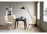 Polsterstuhl STRESSLESS "Laurel", beige (vanilla paloma, eiche gekalkt), B:49cm H:105cm T:60cm, Leder PALOMA: PALOMA ist ein durchgefärbtes Semianilin-Möbelleder mit natürlicher Narbung., Stühle, Polsterstuhl, High Back, Größe M, mit schräggestellten Beinen in Eiche gekalkt